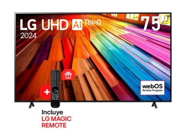 LG 75" SMART 4K C/MAGIC REMOTE